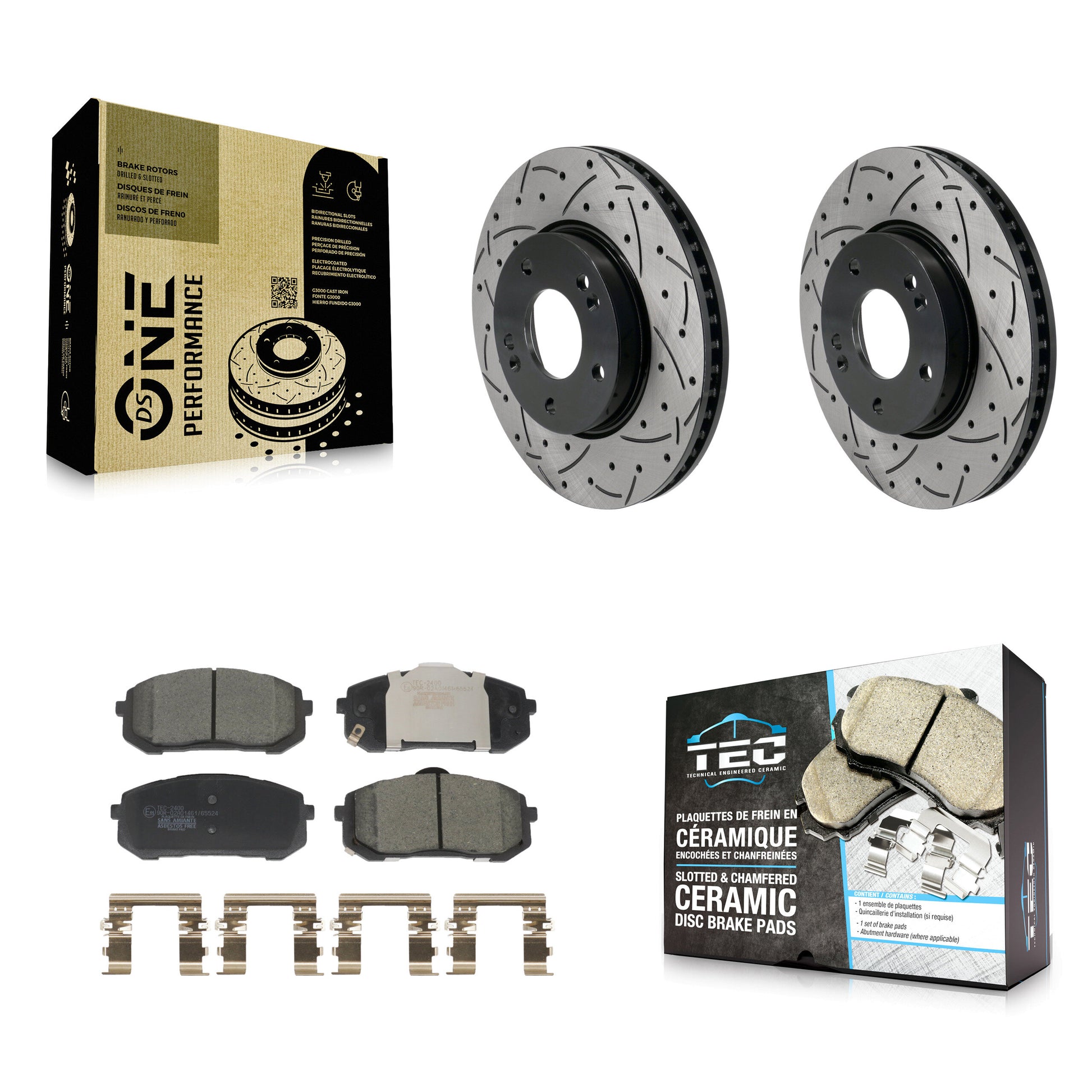 Transit Auto KDT-101244 Disc Brake Kit for 2021-2023 Hyundai Elantra - Front