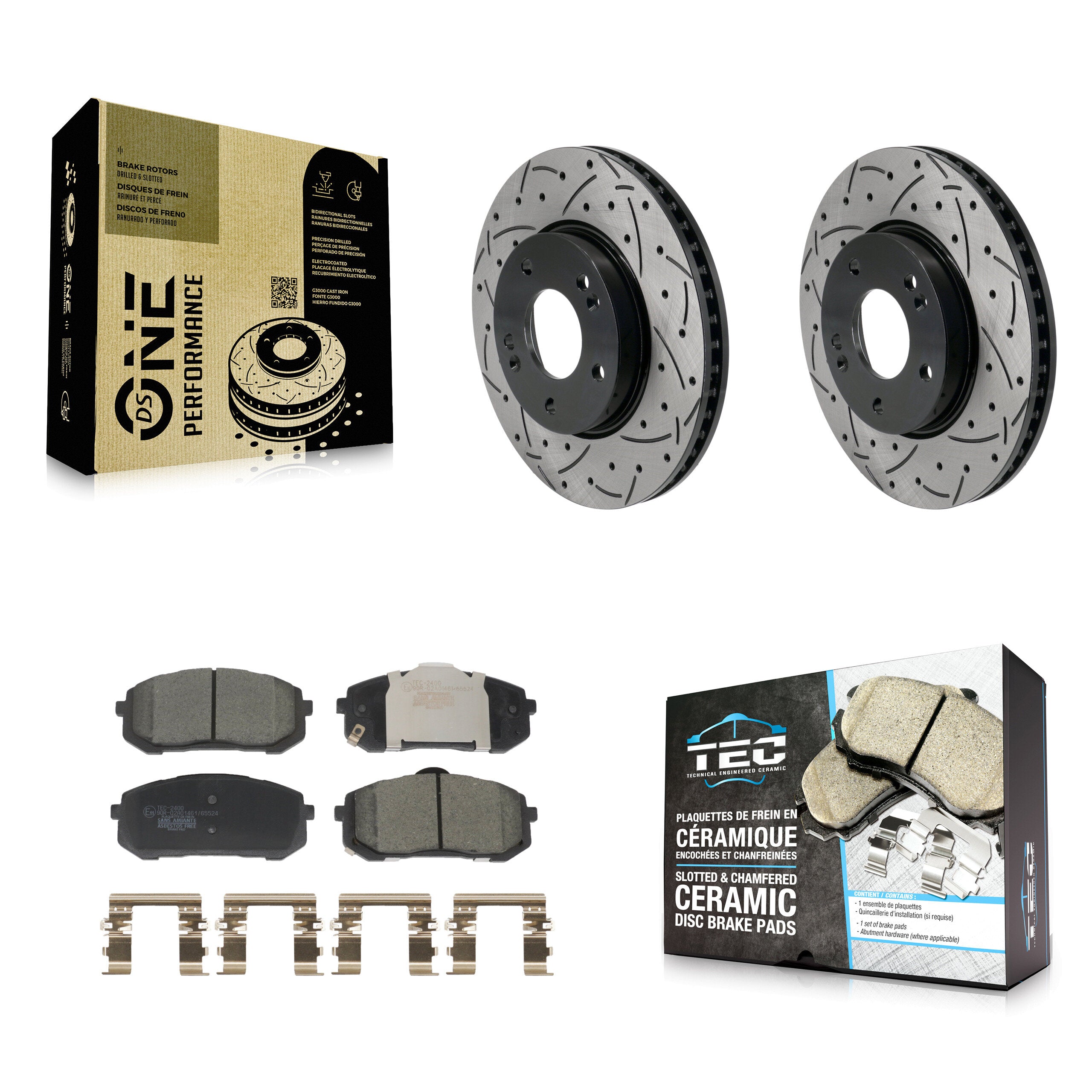 Transit Auto KDT-101244 Disc Brake Kit for 2021-2023 Hyundai Elantra - Front