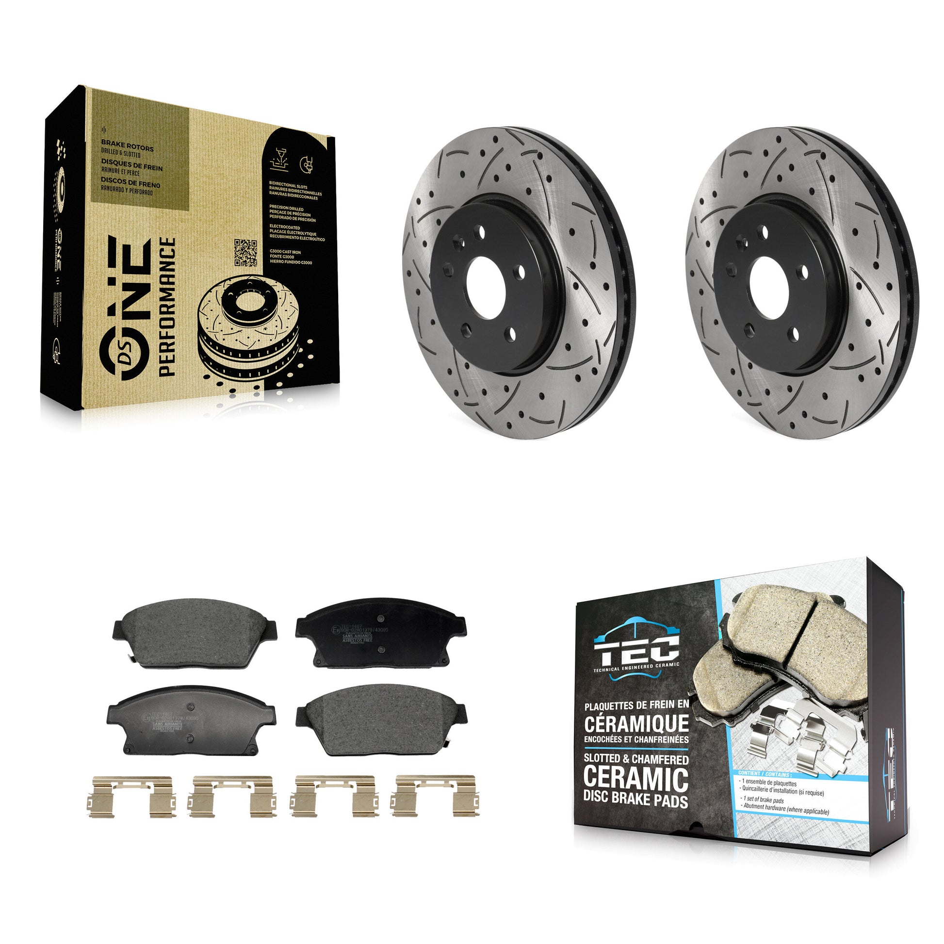 Transit Auto KDT-101248 Disc Brake Kit for 2013-2017 Buick Encore, Chevrolet Trax - Front