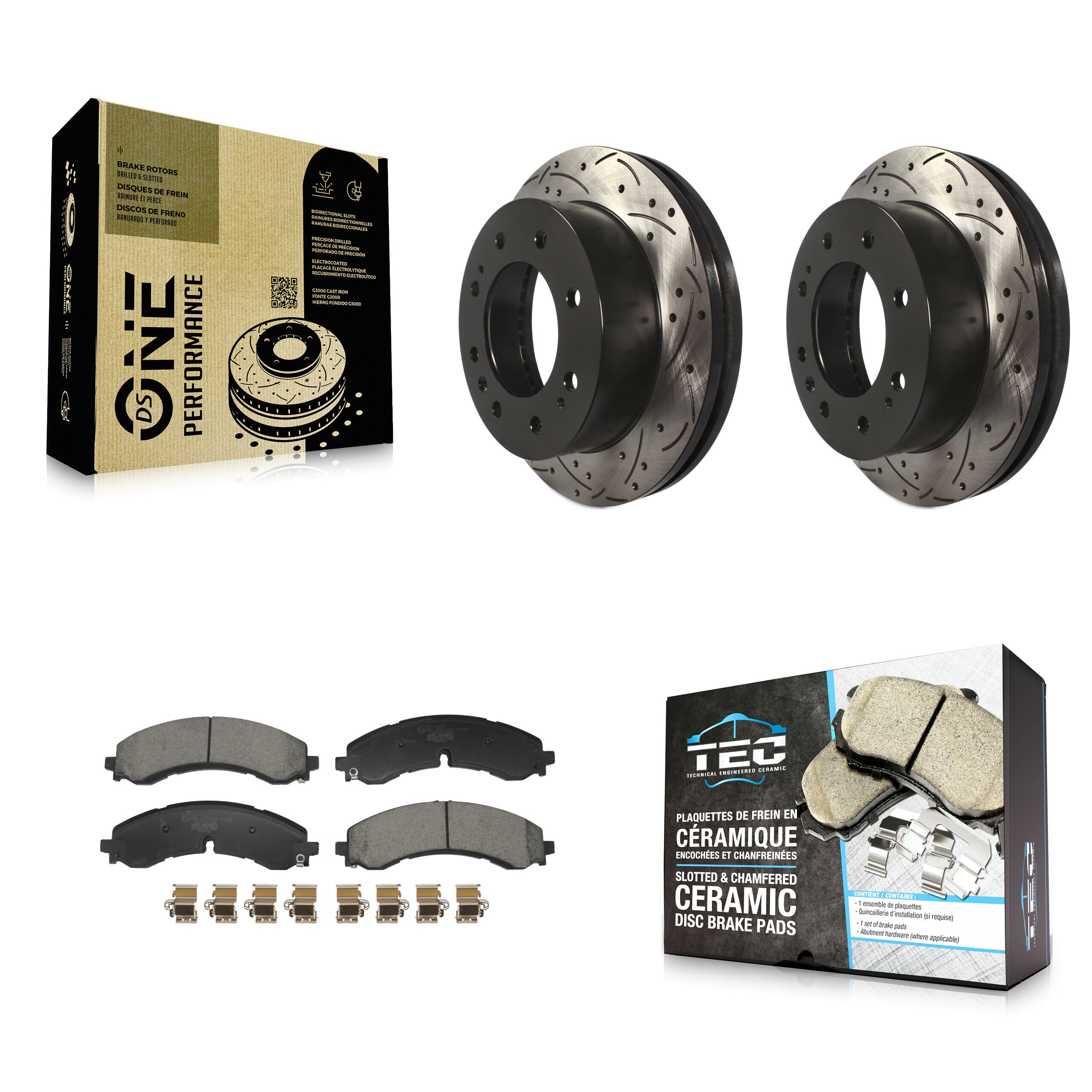 Transit Auto KDT-101251 Disc Brake Kit for 2020-2024 Chevrolet Silverado 2500 HD, Chevrolet Silverado 3500 HD and More - Front