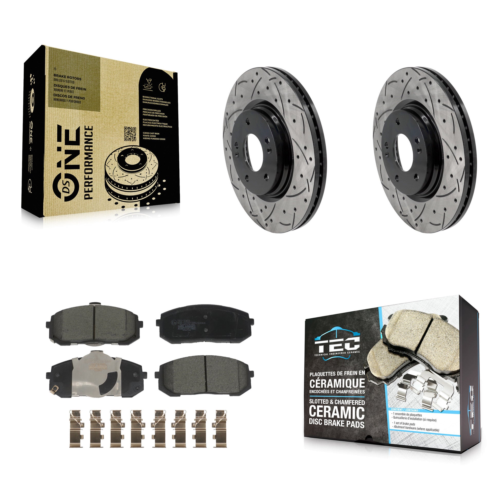 Transit Auto KDT-101252 Disc Brake Kit for 2020-2025 Hyundai Elantra, Hyundai Sonata and More - Front