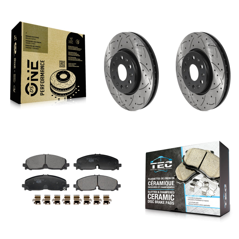 Transit Auto KDT-101253 Disc Brake Kit for 2020-2024 Buick Enclave, Chevrolet Blazer and More - Front
