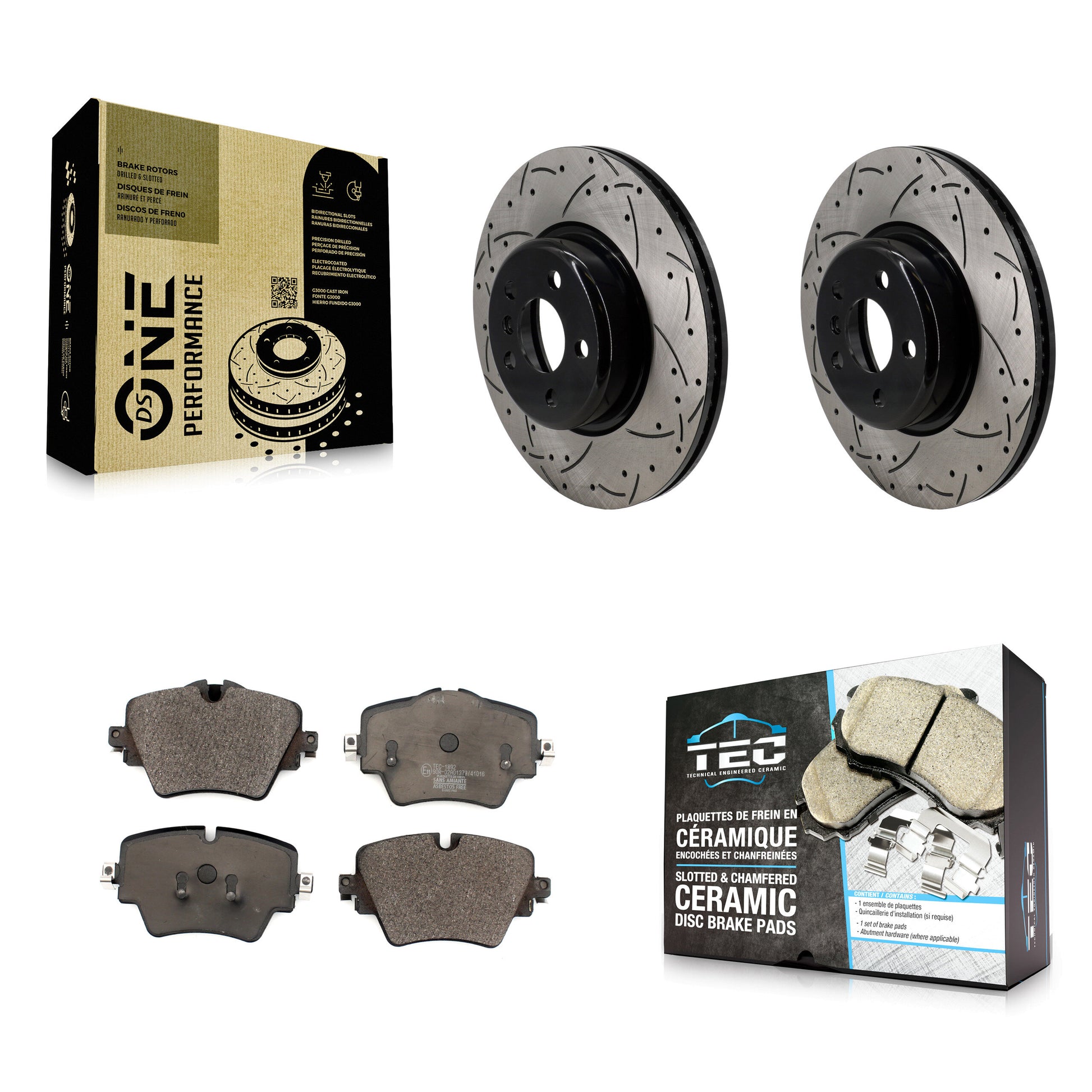 Transit Auto KDT-101256 Disc Brake Kit for 2018-2022 BMW 430i, BMW 430i xDrive and More - Front