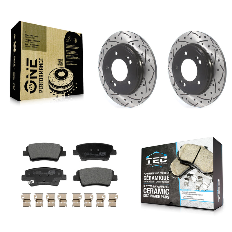 Transit Auto KDT-101257 Disc Brake Kit for 2021-2024 Kia Niro, Hyundai Elantra - Rear