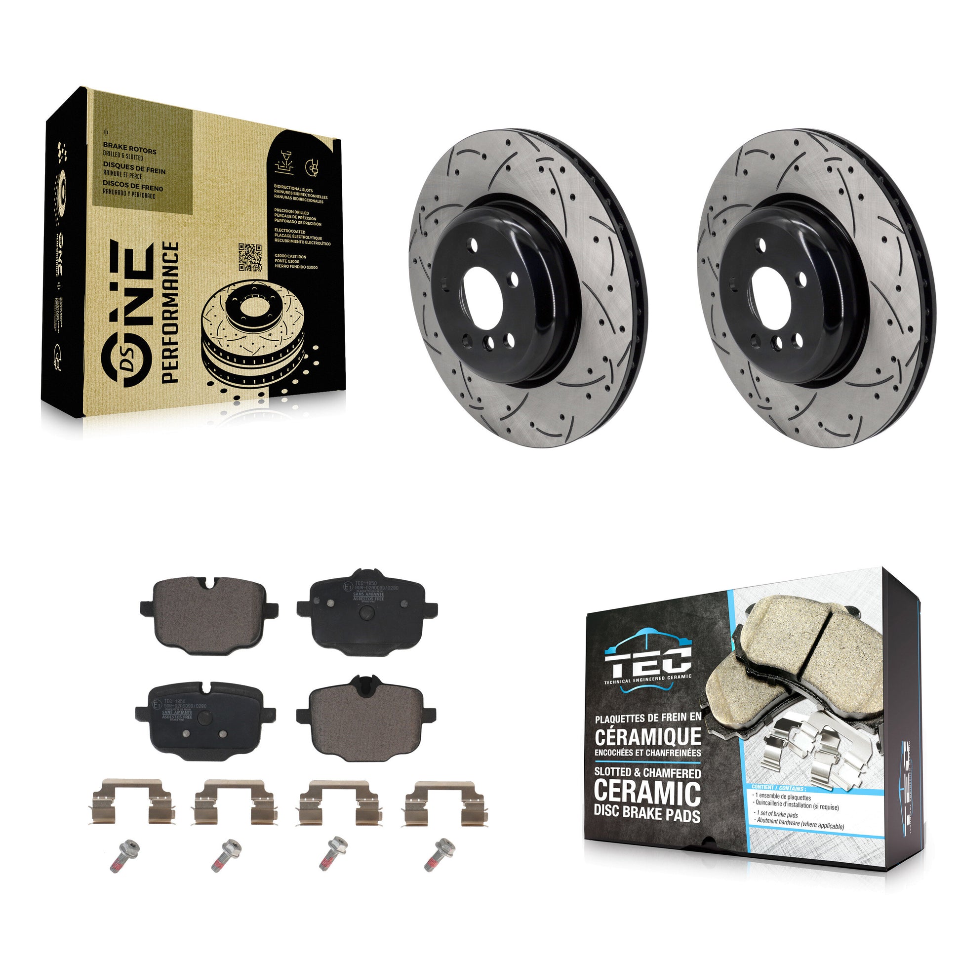 Transit Auto KDT-101263 Disc Brake Kit for 2016-2022 BMW iX, BMW 540i xDrive and More - Rear