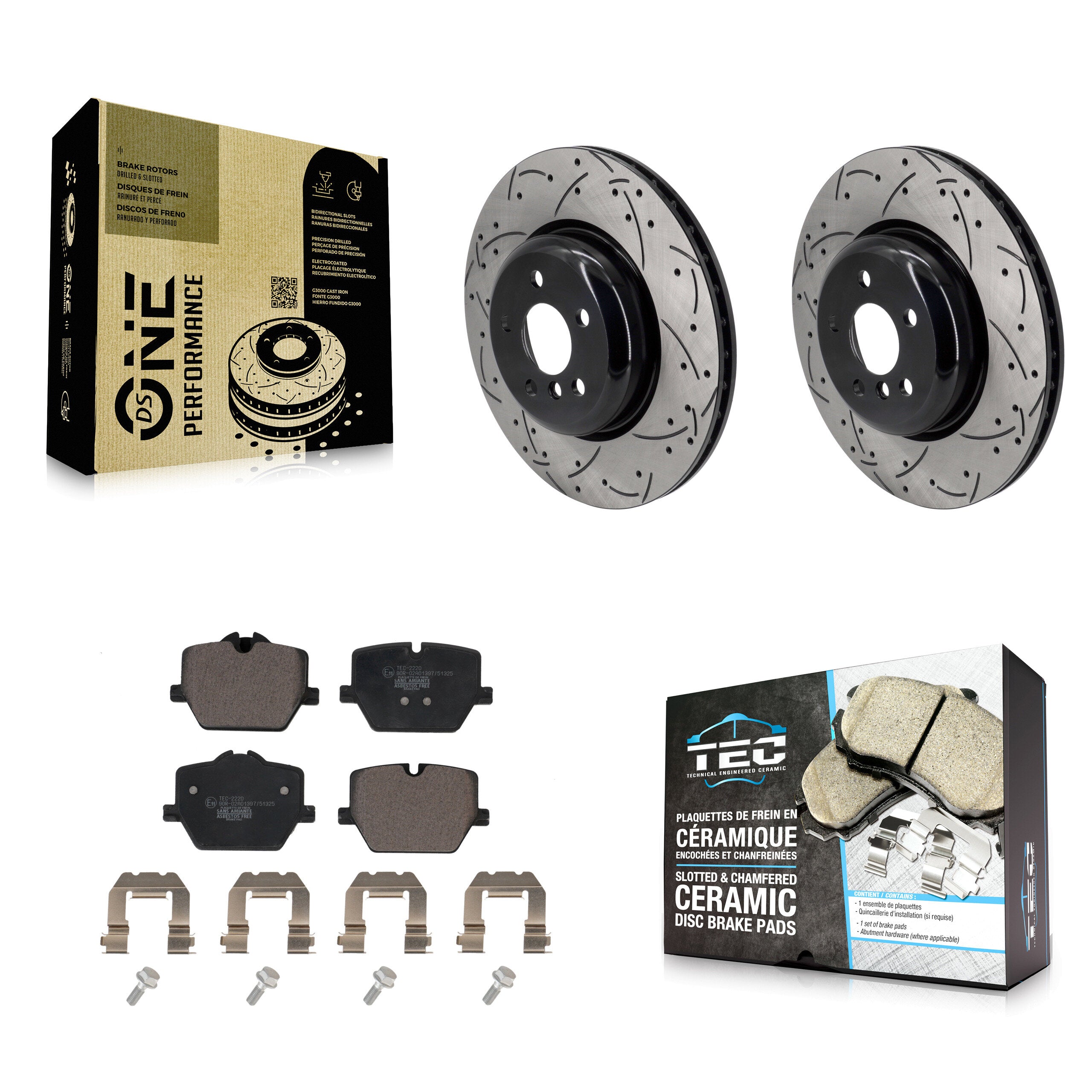 Transit Auto KDT-101264 Disc Brake Kit for 2019-2023 Toyota GR Supra, BMW M440i and More - Rear