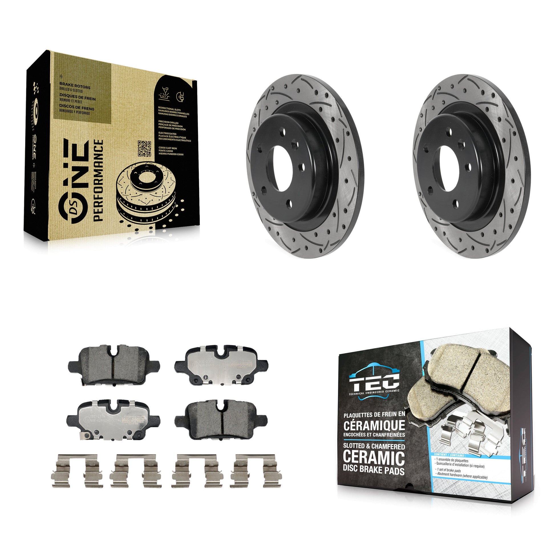 Transit Auto KDT-101266 Disc Brake Kit for 2020-2024 Chevrolet Malibu, Chevrolet Equinox, GMC Terrain - Rear