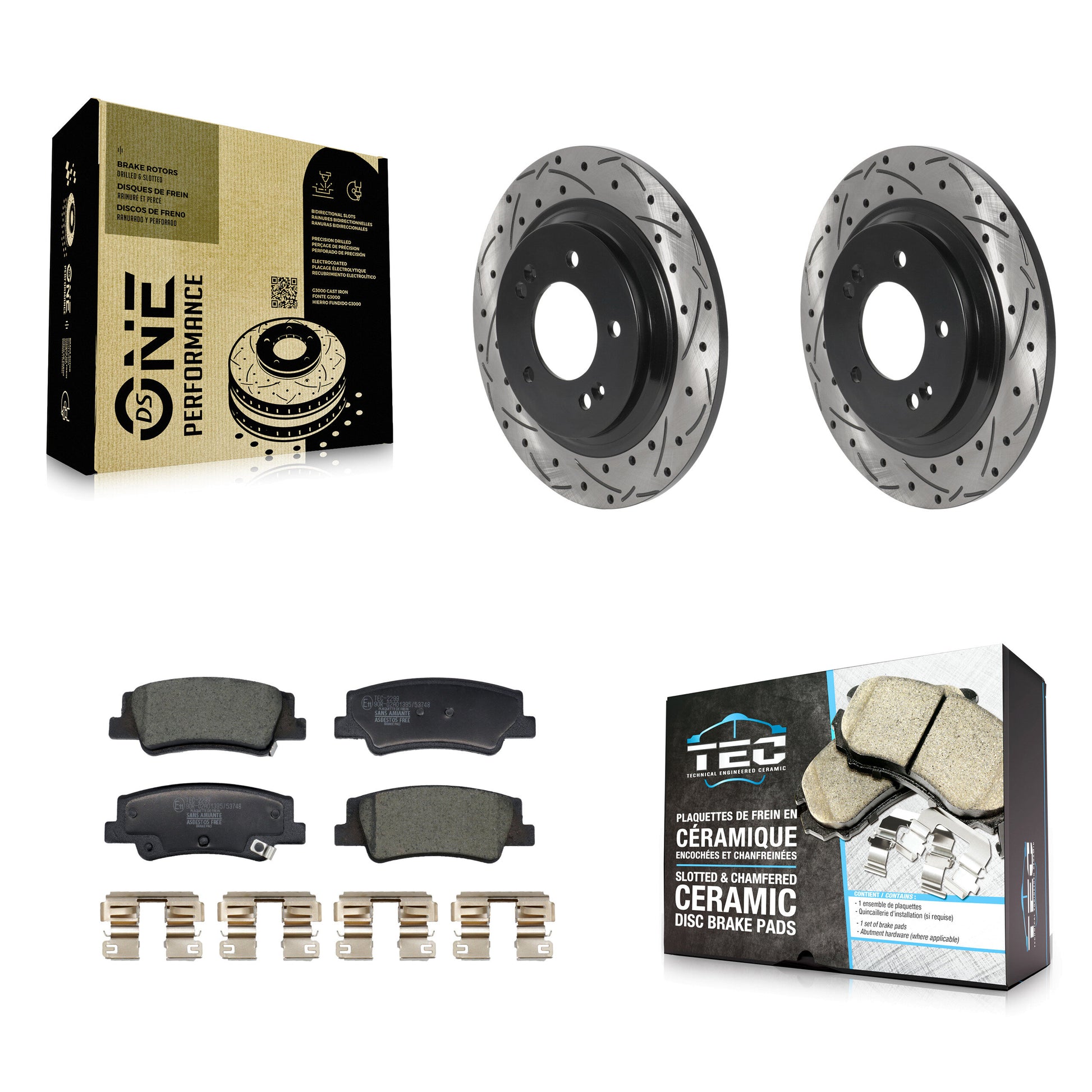 Transit Auto KDT-101268 Disc Brake Kit for 2020-2025 Hyundai Sonata, Kia Niro EV, Kia K5 - Rear