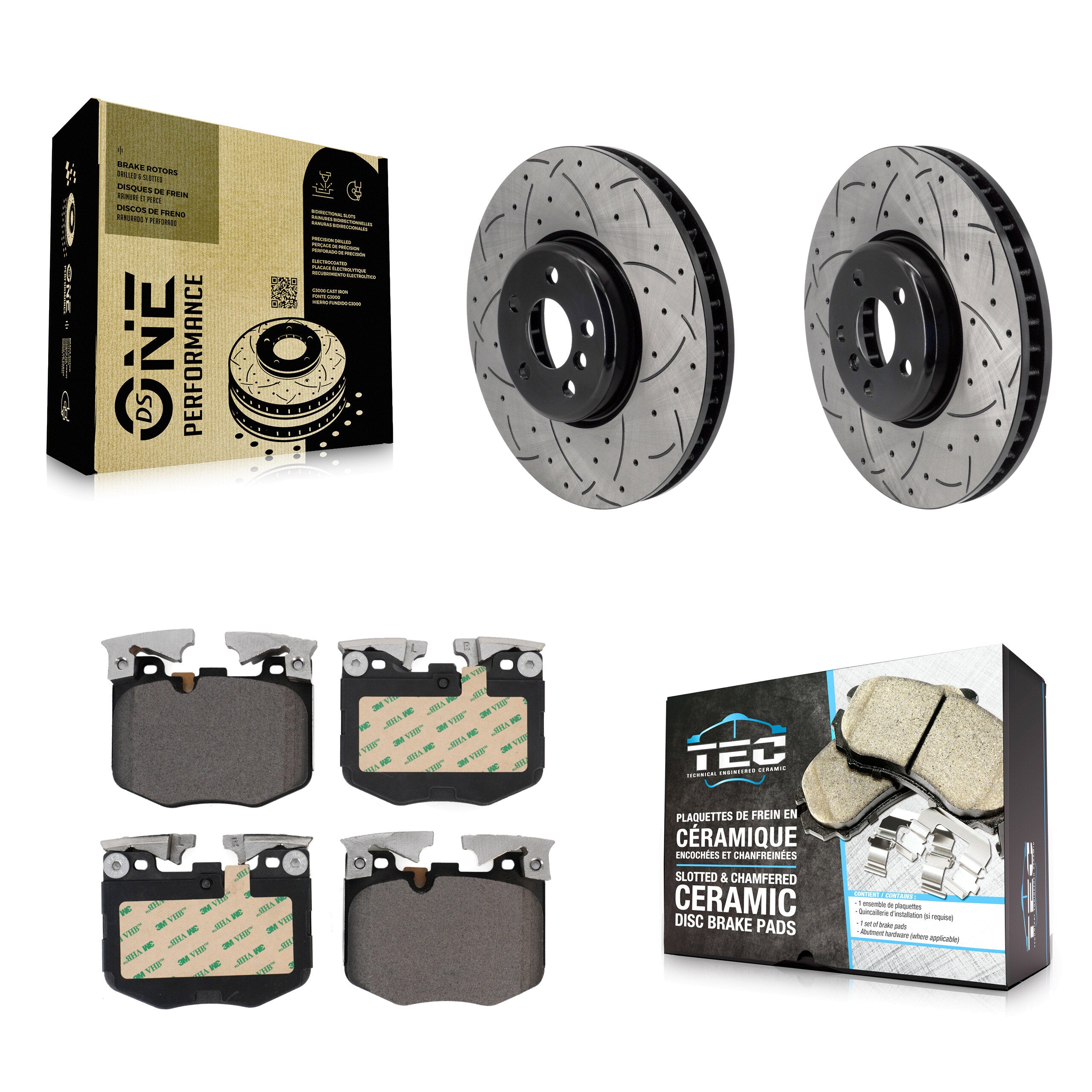 Transit Auto KDT-101270 Disc Brake Kit for 2016-2023 Toyota GR Supra, BMW 230i and More - Front