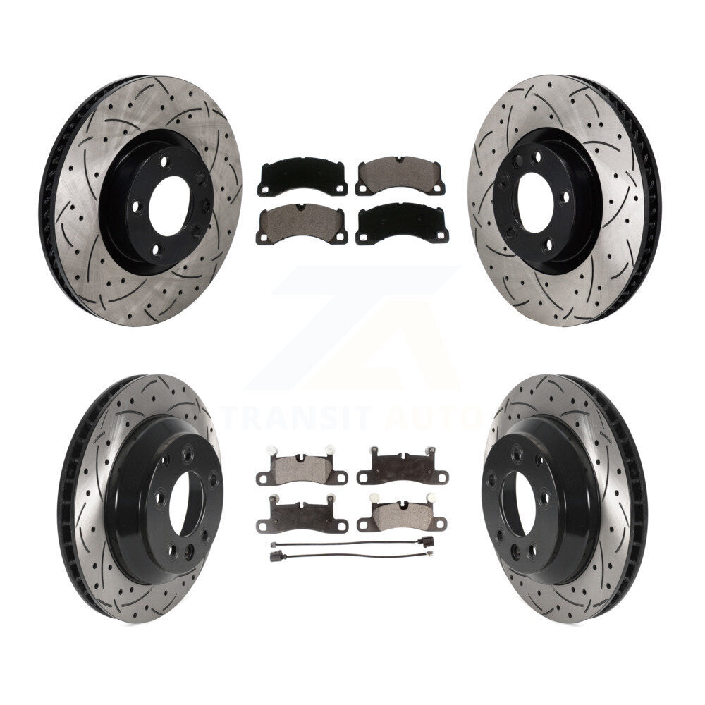 Transit Auto KDT-101278 Disc Brake Kit for 2011-2018 Porsche Cayenne, Volkswagen Touareg - Front and Rear