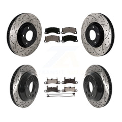 Transit Auto KDT-101278 Disc Brake Kit for 2011-2018 Porsche Cayenne, Volkswagen Touareg - Front and Rear