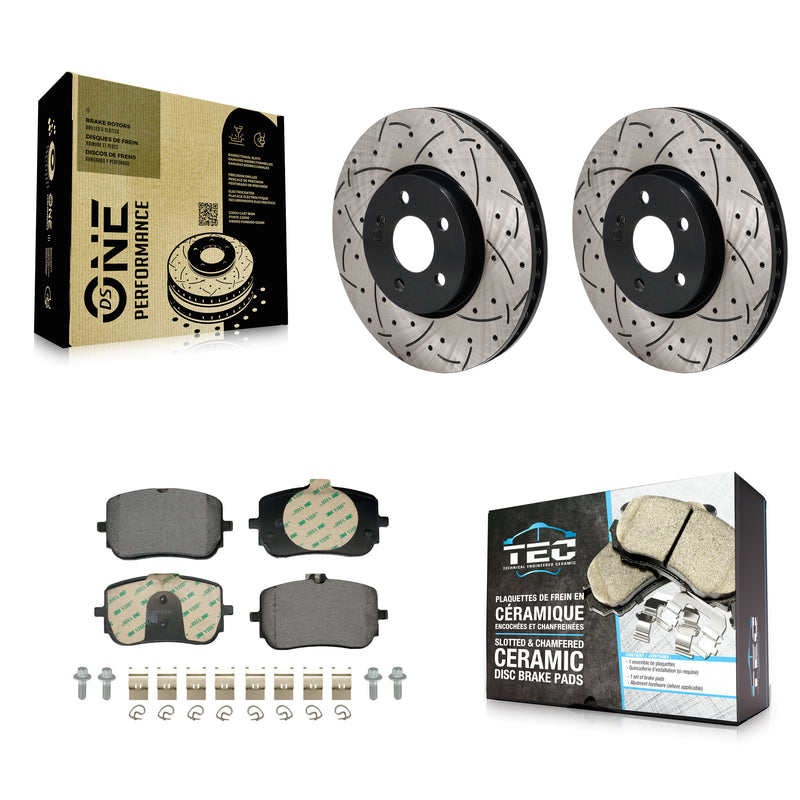 Transit Auto KDT-101280 Disc Brake Kit for 2019-2023 Mercedes-Benz CLA250, Mercedes-Benz A220 - Front
