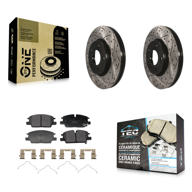 Transit Auto KDT-101281 Disc Brake Kit for 2020-2024 Buick Envista, Chevrolet Equinox and More - Front