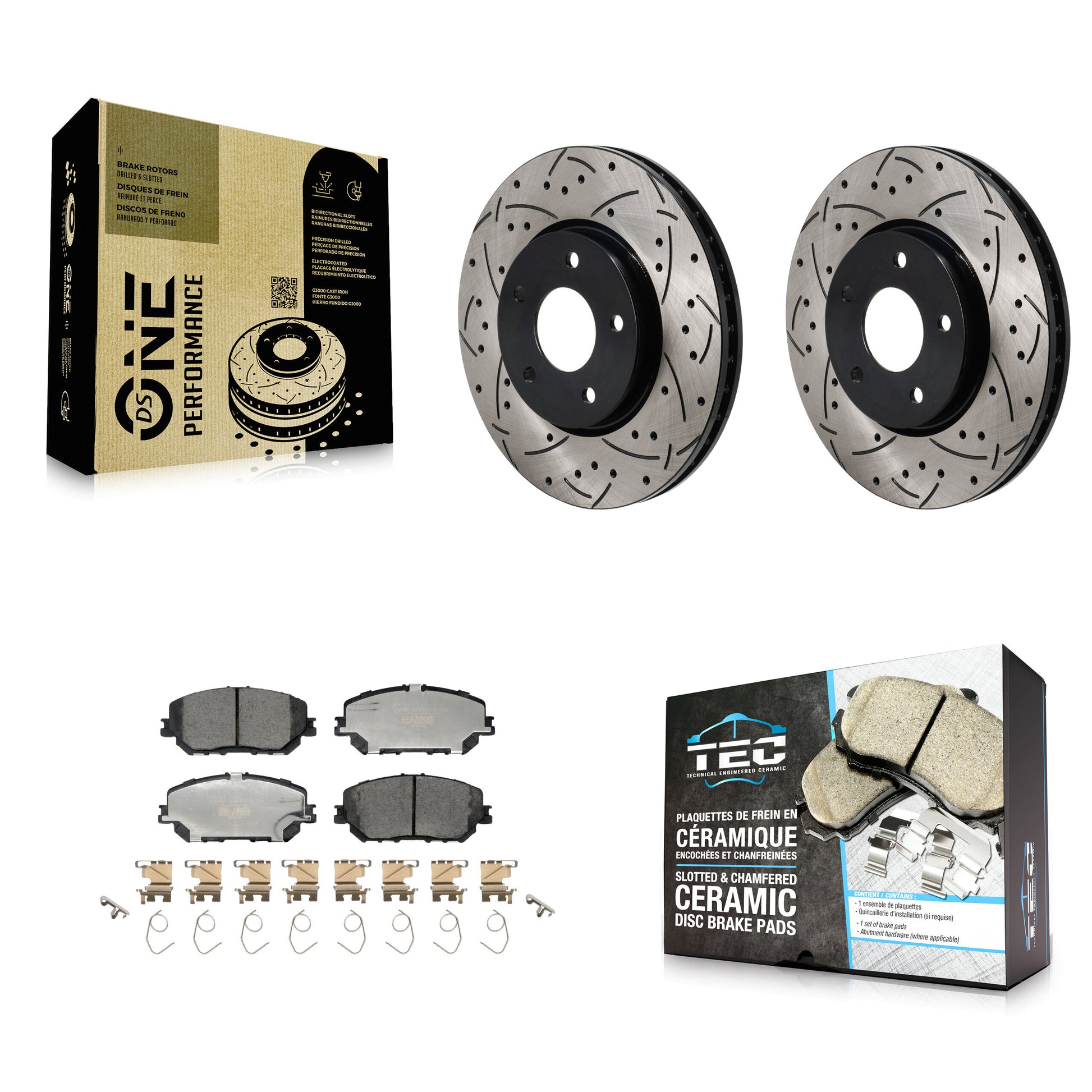 Transit Auto KDT-101284 Disc Brake Kit for 2021-2023 Nissan Rogue - Front