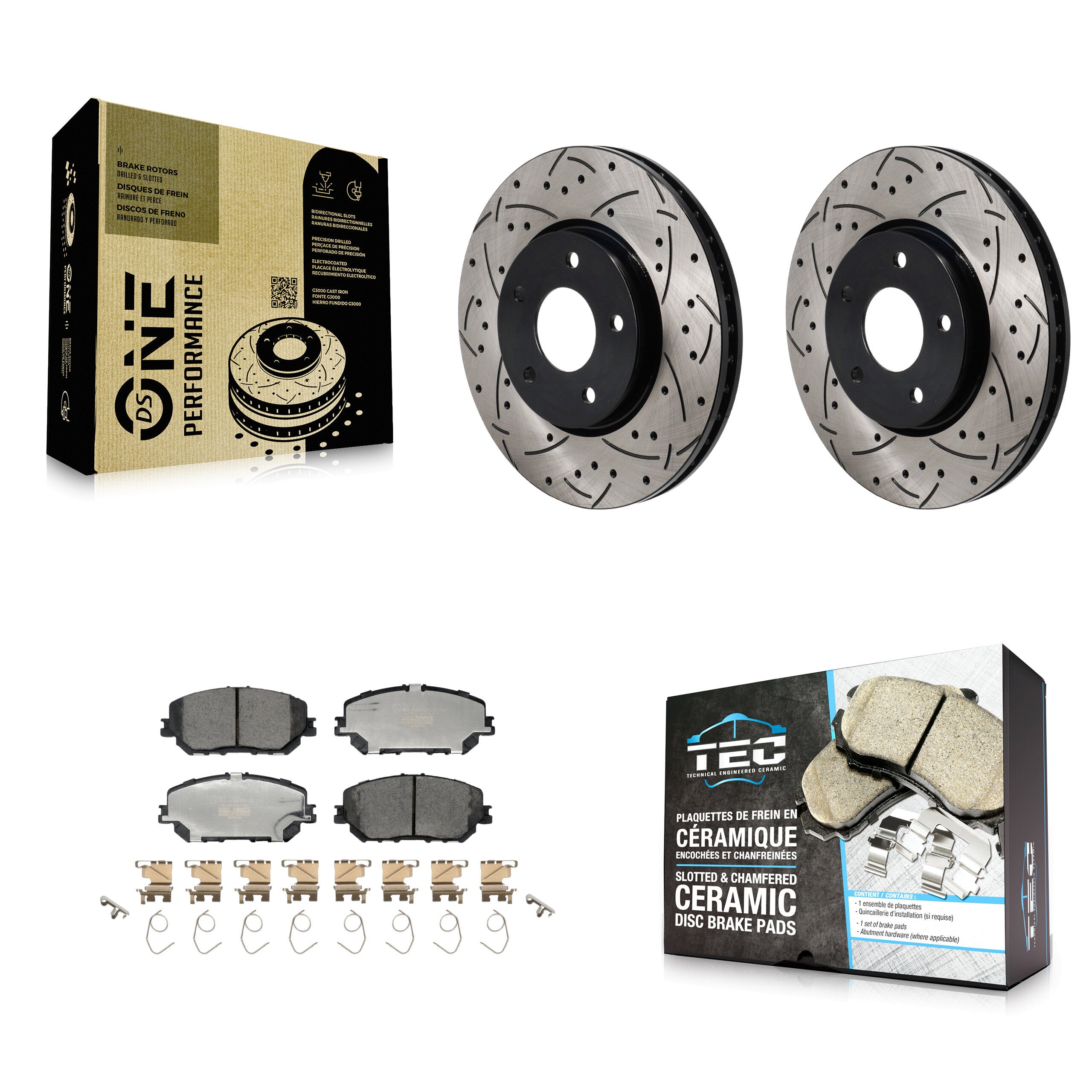 Transit Auto KDT-101284 Disc Brake Kit for 2021-2023 Nissan Rogue - Front