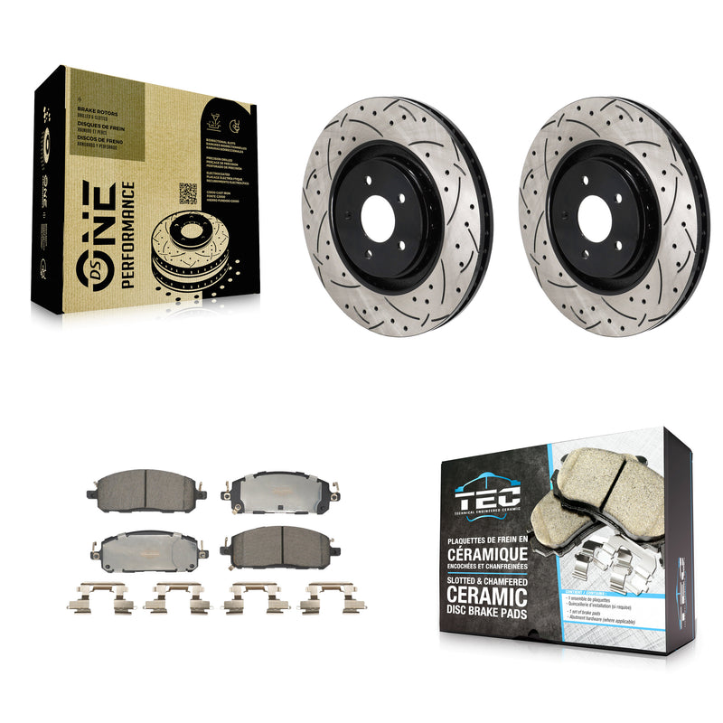 Transit Auto KDT-101287 Disc Brake Kit for 2022-2023 Nissan ARIYA, INFINITI QX60 and More - Front