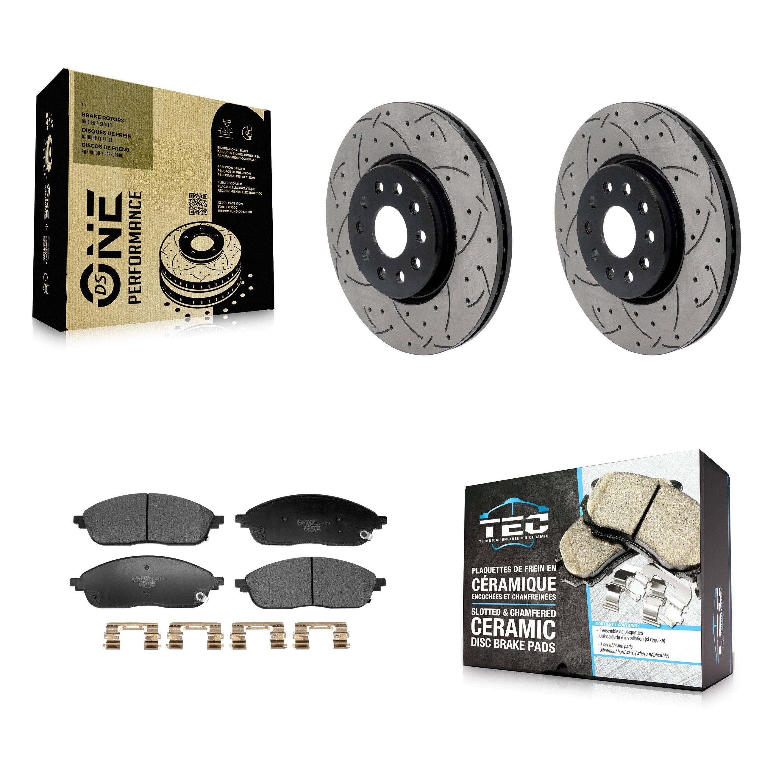 Transit Auto KDT-101290 Disc Brake Kit for 2021-2023 Jeep Grand Cherokee L - Front