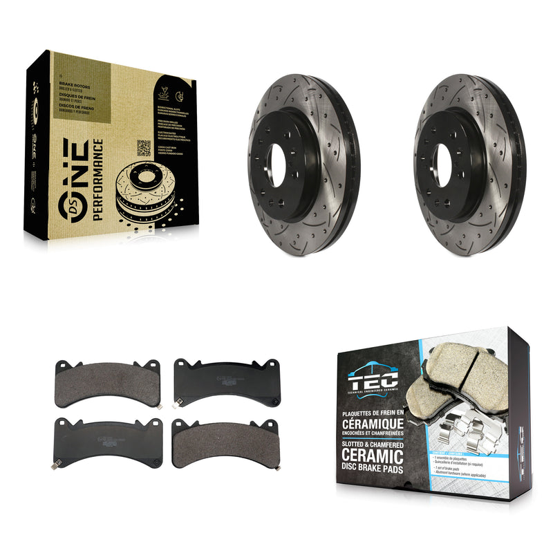 Transit Auto KDT-101292 Disc Brake Kit for 2014-2020 Chevrolet Suburban, Cadillac Escalade and More - Front