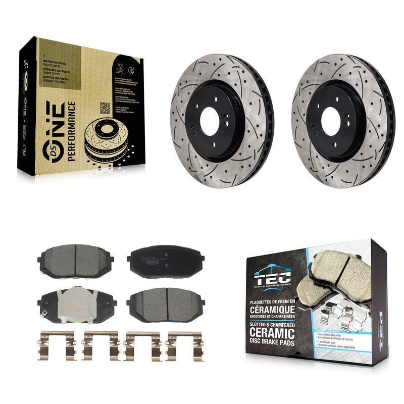 Transit Auto KDT-101296 Disc Brake Kit for 2022-2024 Kia EV6, Hyundai Ioniq 6 and More - Front