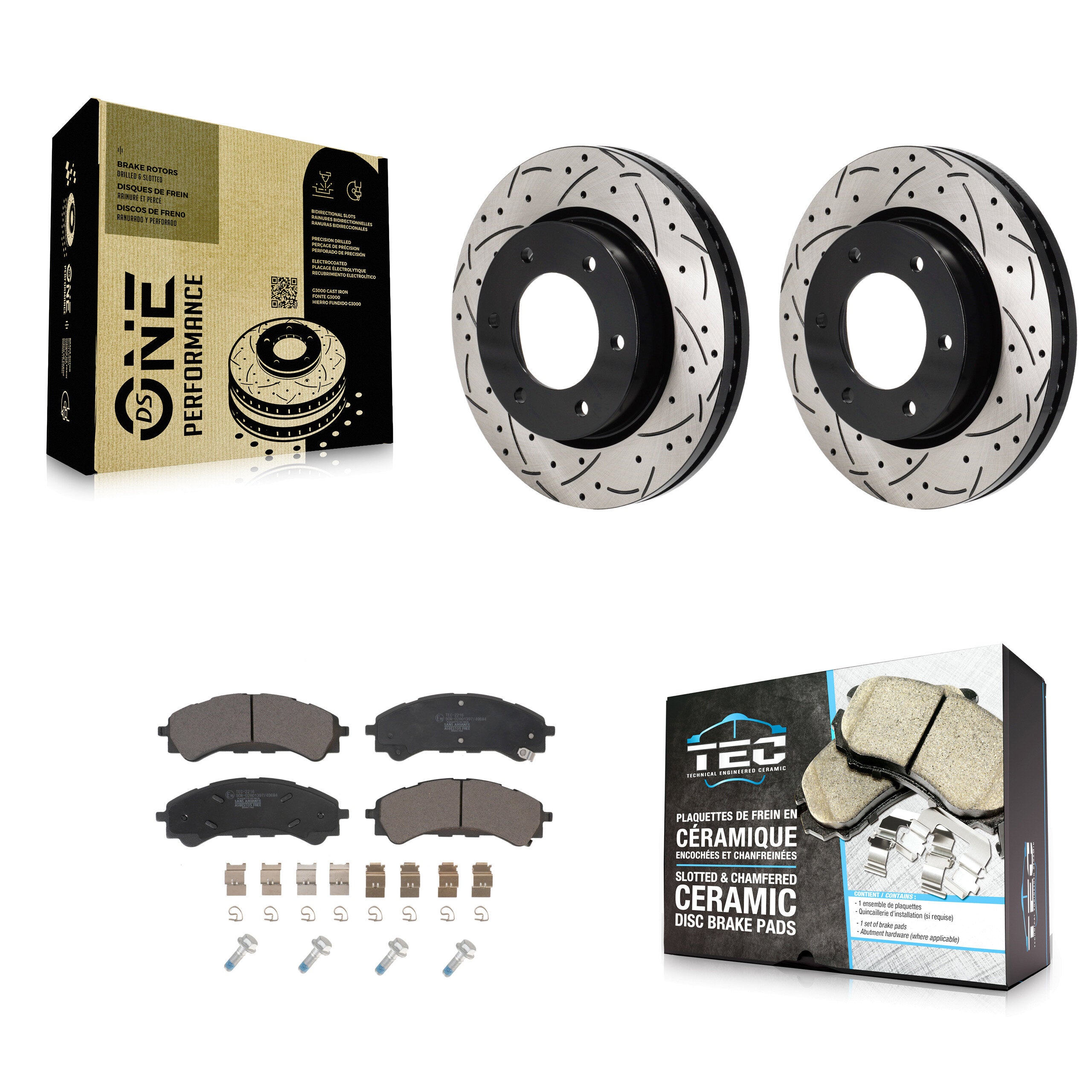 Transit Auto KDT-101300 Disc Brake Kit for 2019-2024 Ford Ranger, Ford Bronco - Front