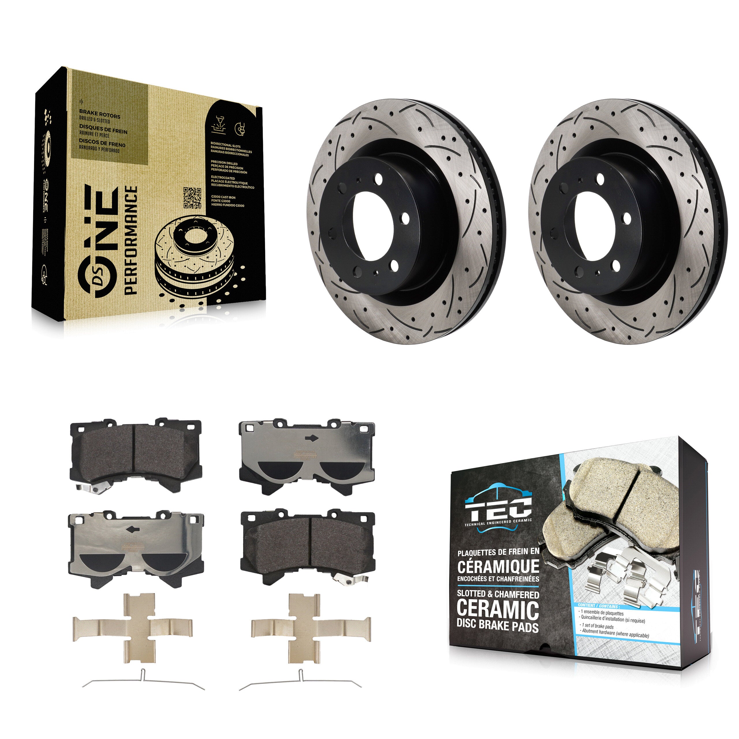 Transit Auto KDT-101304 Disc Brake Kit for 2022-2024 Toyota Sequoia, Lexus LX600, Toyota Tundra - Front