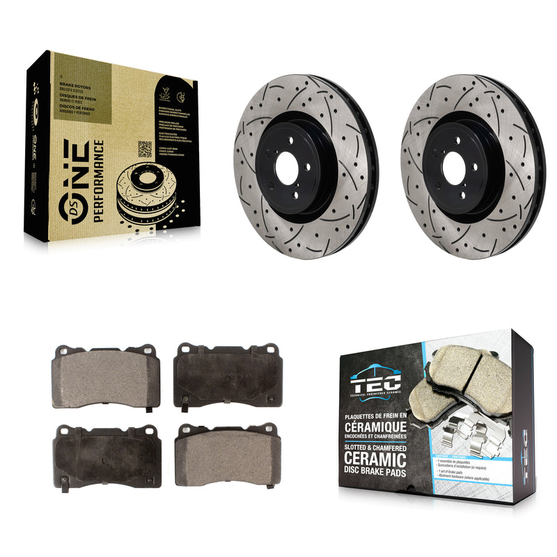 Transit Auto KDT-101305 Disc Brake Kit for 2004-2020 Toyota 86, Subaru BRZ, Subaru Impreza - Front