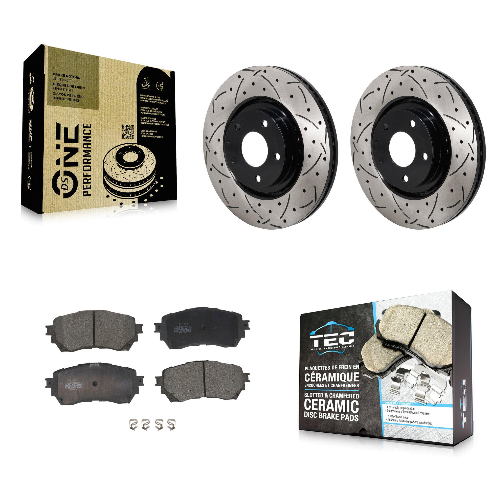 Transit Auto KDT-101308 Disc Brake Kit for 2021 Mazda 6 - Front