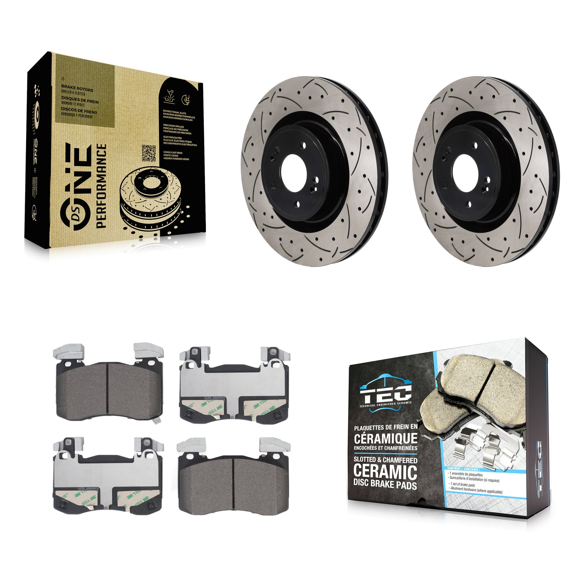 Transit Auto KDT-101311 Disc Brake Kit for 2018-2023 Genesis G70, Kia Stinger - Front