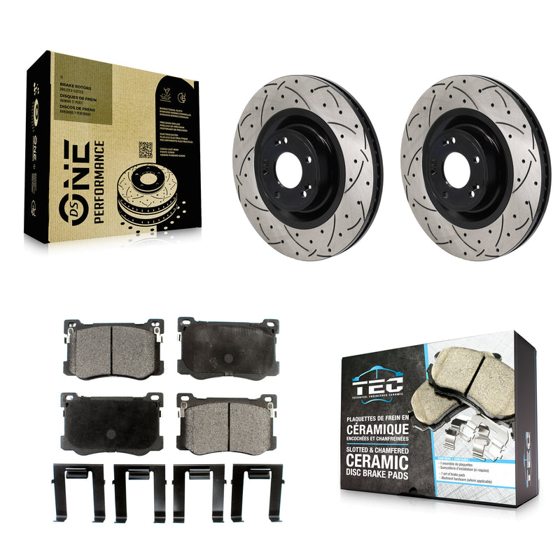 Transit Auto KDT-101319 Disc Brake Kit for 2015-2017 Genesis G80, Hyundai Genesis - Front