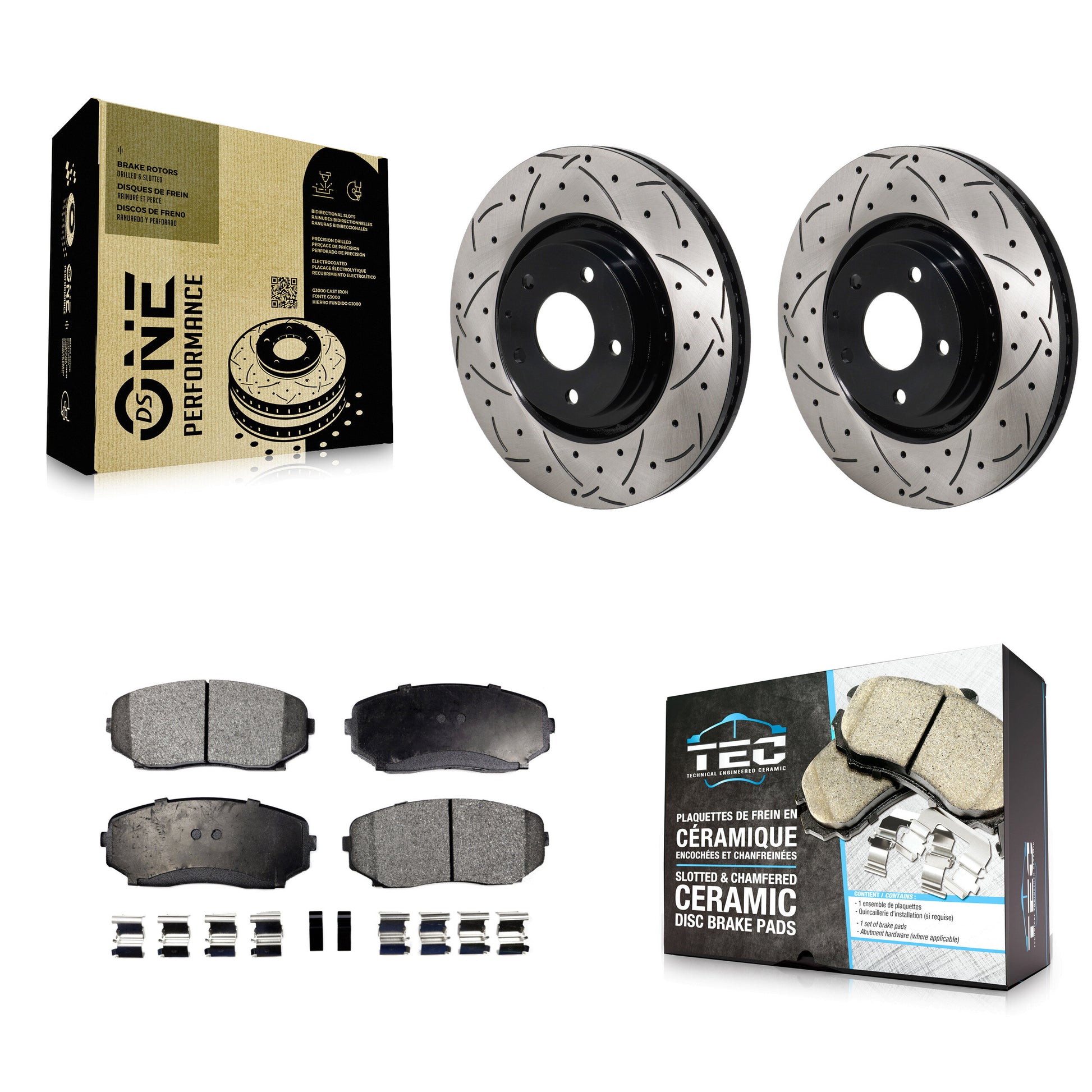 Transit Auto KDT-101321 Disc Brake Kit for 2016-2024 Mazda CX-5, Mazda CX-9 - Front