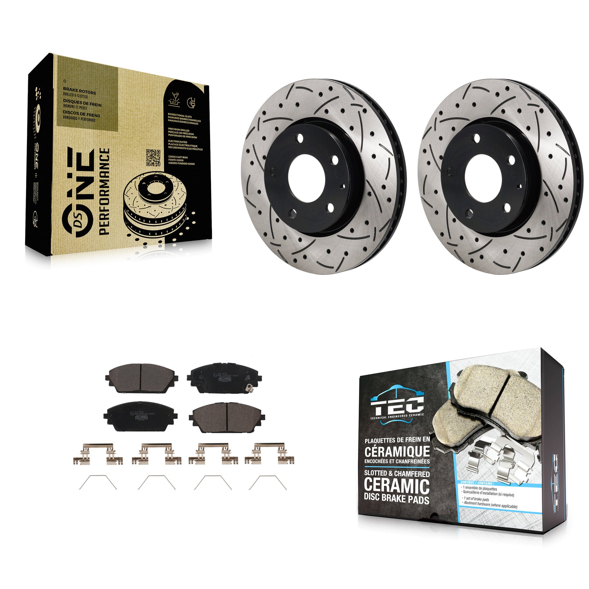 Transit Auto KDT-101326 Disc Brake Kit for 2019-2023 Mazda 3, Mazda 3 Sport - Front