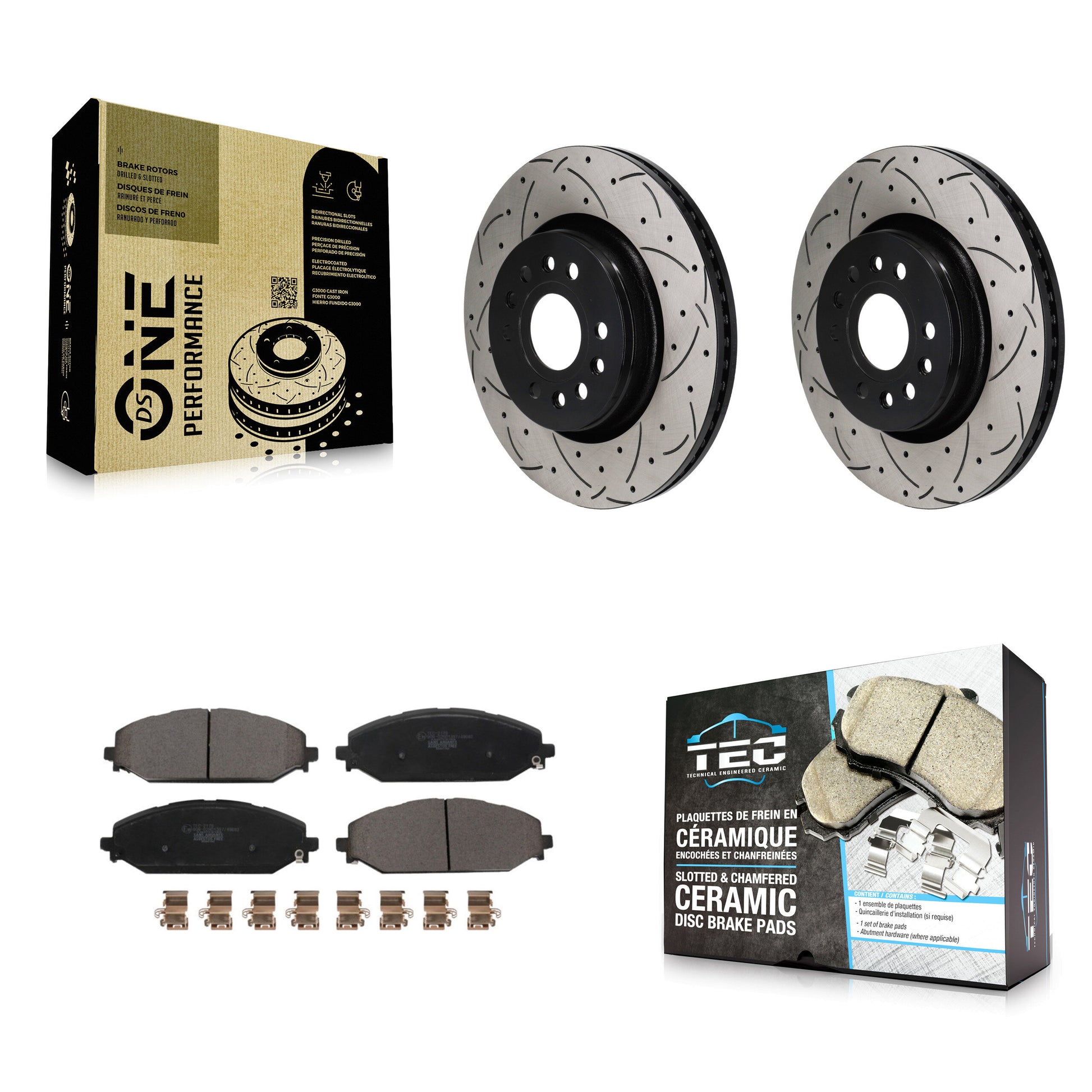 Transit Auto KDT-101328 Disc Brake Kit for 2021-2024 Jeep Grand Wagoneer L, Jeep Wagoneer L and More - Front