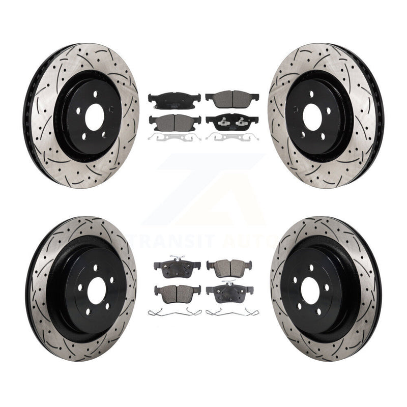 Transit Auto KDT-101331 Disc Brake Kit for 2019 Ford Edge - Front and Rear