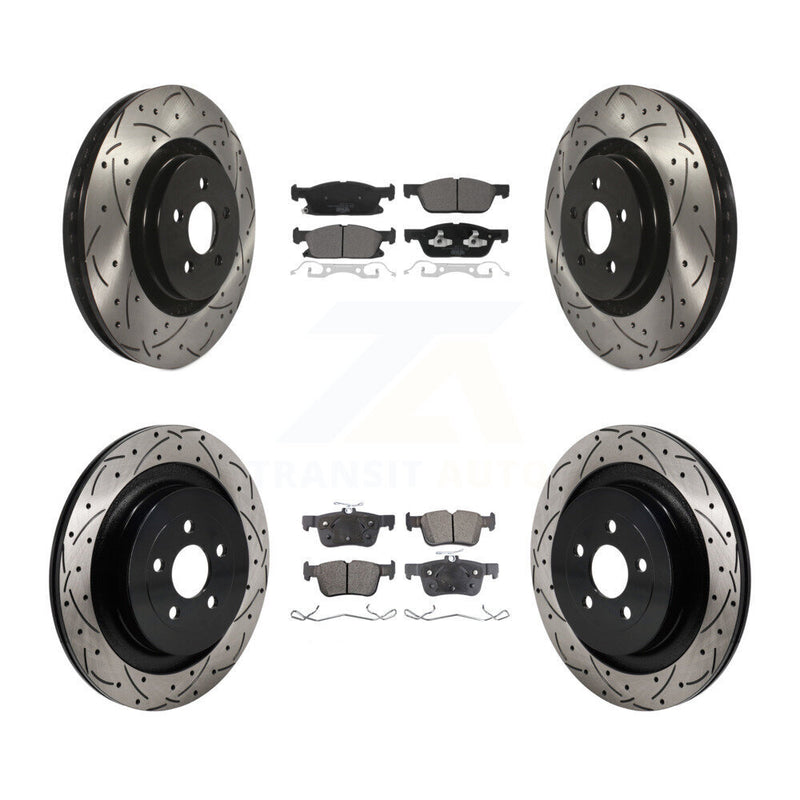 Transit Auto KDT-101332 Disc Brake Kit for 2019-2023 Lincoln Nautilus - Front and Rear