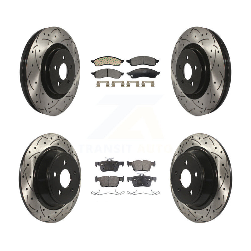 Transit Auto KDT-101334 Disc Brake Kit for 2022-2023 Lincoln Nautilus - Front and Rear