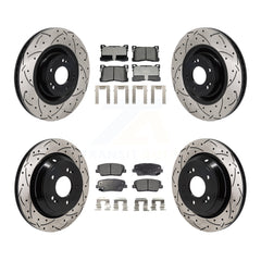 Transit Auto KDT-101335 Disc Brake Kit for 2012-2017 Kia K900, Hyundai Equus - Front and Rear
