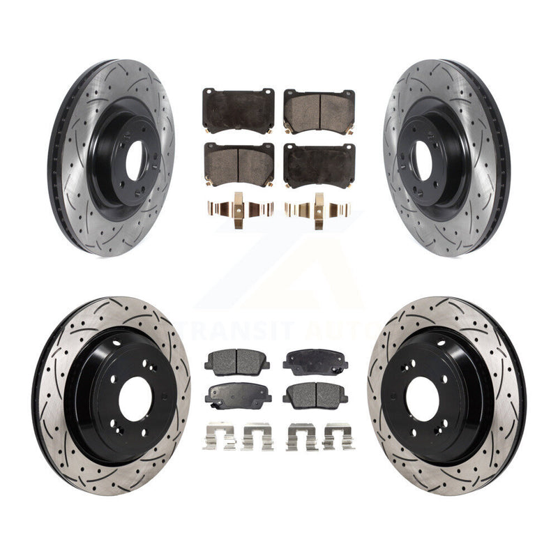 Transit Auto KDT-101336 Disc Brake Kit for 2011 Hyundai Equus - Front and Rear