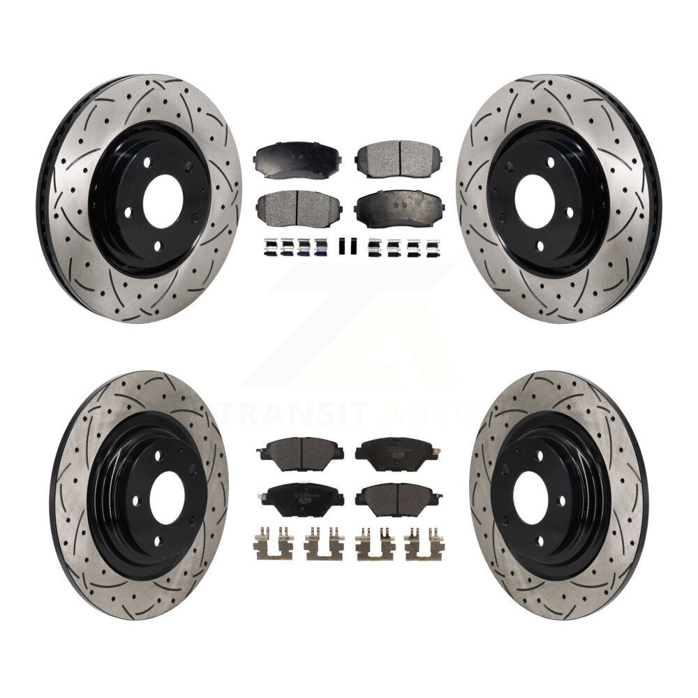 Transit Auto KDT-101337 Disc Brake Kit for 2016-2023 Mazda CX-9 - Front and Rear