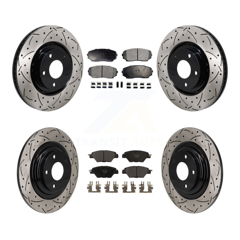 Transit Auto KDT-101337 Disc Brake Kit for 2016-2023 Mazda CX-9 - Front and Rear