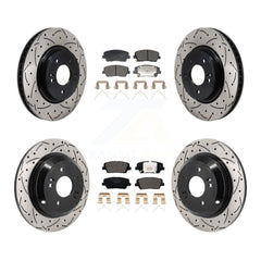 Transit Auto KDT-101340 Disc Brake Kit for 2018-2023 Genesis G70, Kia Stinger - Front and Rear