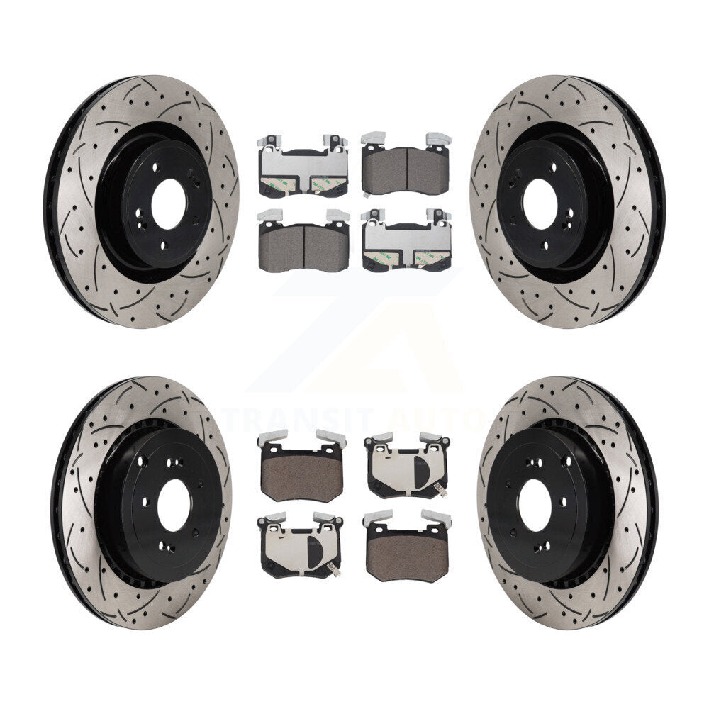 Transit Auto KDT-101341 Disc Brake Kit for 2018-2022 Genesis G70, Kia Stinger - Front and Rear