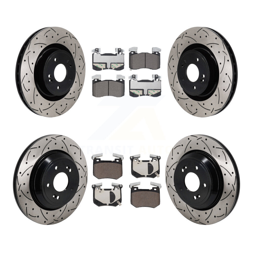 Transit Auto KDT-101342 Disc Brake Kit for 2022 Genesis G70 - Front and Rear