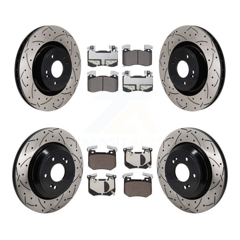 Transit Auto KDT-101342 Disc Brake Kit for 2022 Genesis G70 - Front and Rear