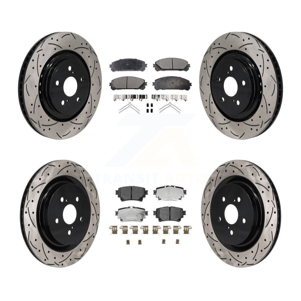 Transit Auto KDT-101346 Disc Brake Kit for 2020-2022 Toyota Highlander - Front and Rear
