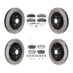 Transit Auto KDT-101346 Disc Brake Kit for 2020-2022 Toyota Highlander - Front and Rear