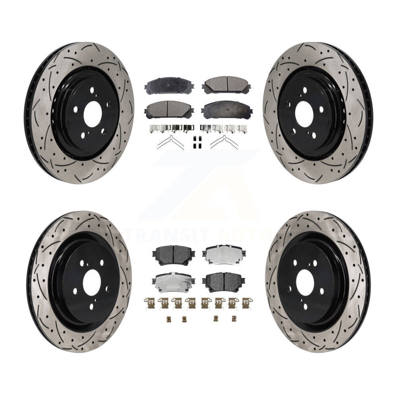 Transit Auto KDT-101346 Disc Brake Kit for 2020-2022 Toyota Highlander - Front and Rear