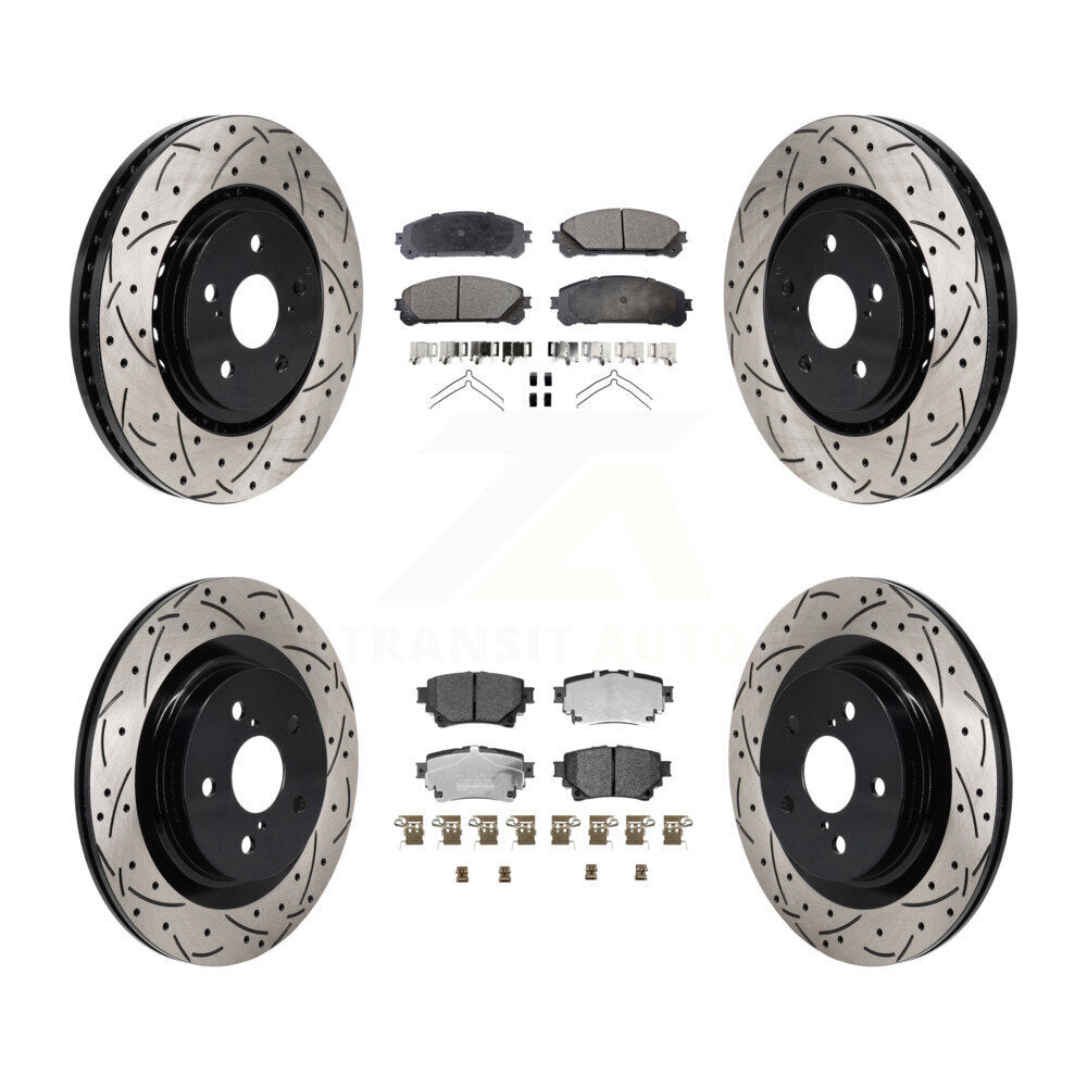 Transit Auto KDT-101347 Disc Brake Kit for 2021-2023 Lexus RZ450e, Subaru Solterra and More - Front and Rear