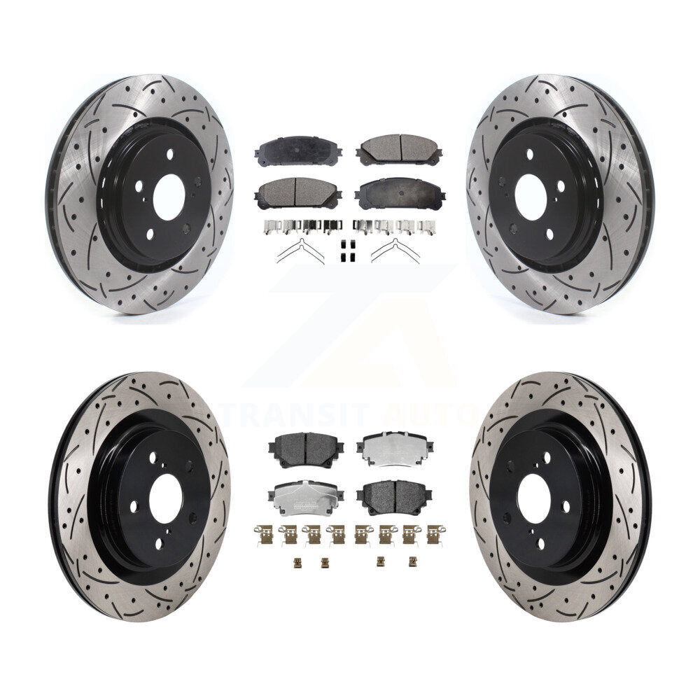 Transit Auto KDT-101348 Disc Brake Kit for 2022-2023 Toyota Crown, Lexus NX250 and More - Front and Rear