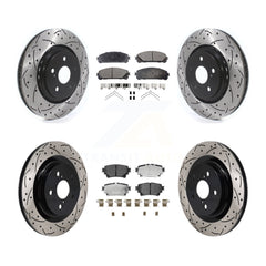 Transit Auto KDT-101348 Disc Brake Kit for 2022-2023 Toyota Crown, Lexus NX250 and More - Front and Rear