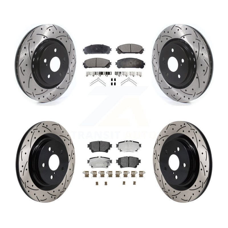 Transit Auto KDT-101348 Disc Brake Kit for 2022-2023 Toyota Crown, Lexus NX250 and More - Front and Rear